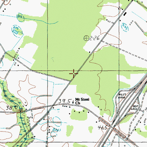 Topographic Map of Johnson School (historical), SC