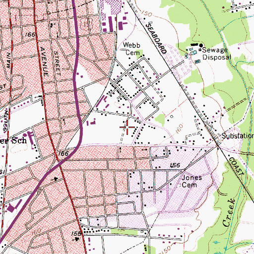 Topographic Map of Kingman Heights, SC