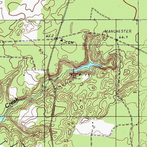 Topographic Map of Mac Boykin YMCA Camp, SC