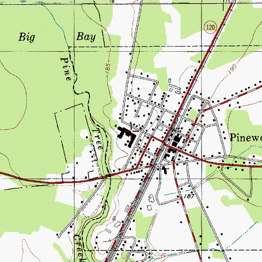 Topographic Map of Manchester School, SC