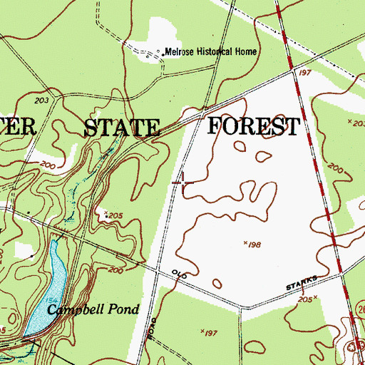Topographic Map of Manchester School (historical), SC