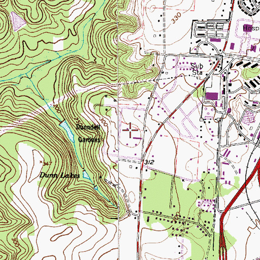 Topographic Map of Marden Ranchettes, SC