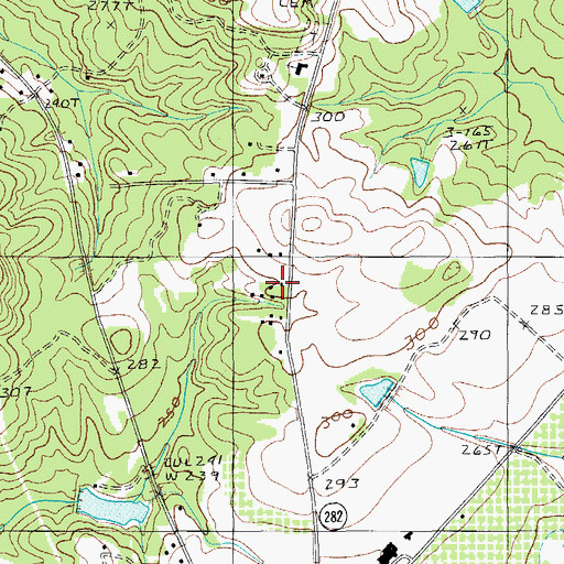 Topographic Map of Mount Joshua School (historical), SC
