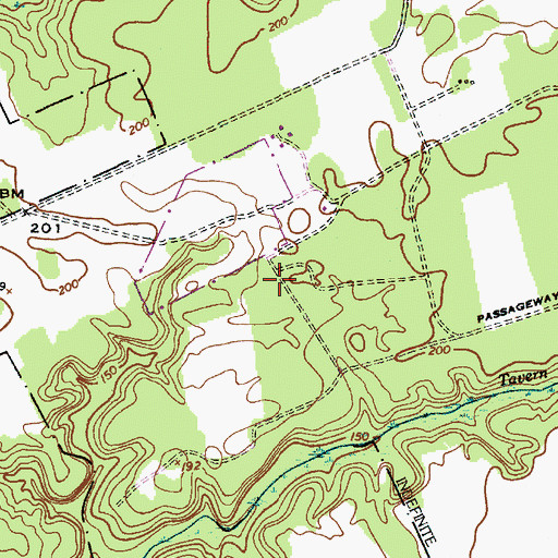 Topographic Map of Mount Sinai Church (historical), SC