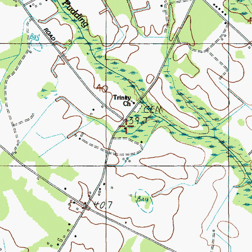 Topographic Map of Mount Sinai School (historical), SC