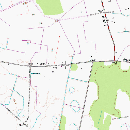 Topographic Map of New Hope Church (historical), SC