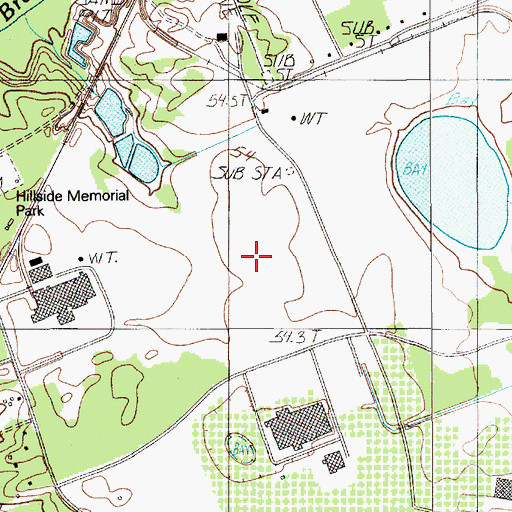 Topographic Map of Monoghan Auxiliary Airfield (historical), SC