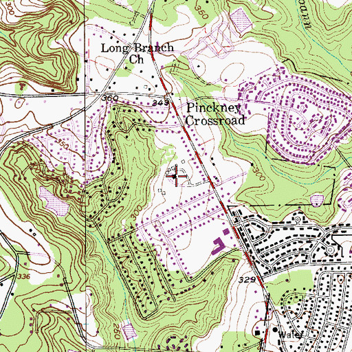 Topographic Map of Oakland Plantation, SC