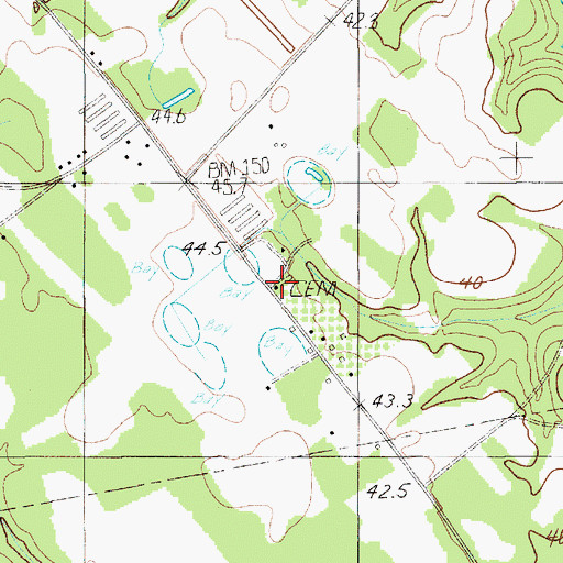 Topographic Map of Pierson Chapel (historical), SC