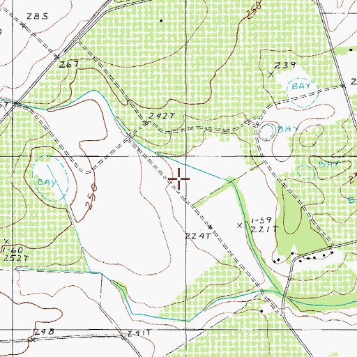Topographic Map of Saint James School (historical), SC