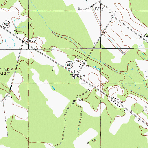 Topographic Map of Saint Mark Church, SC