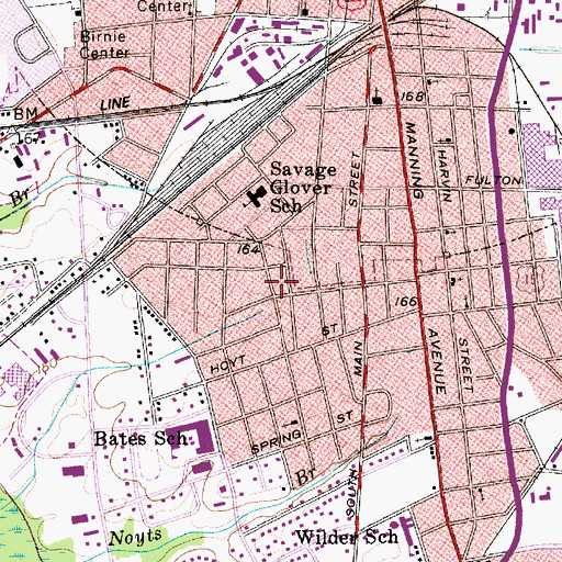 Topographic Map of South Sumter, SC