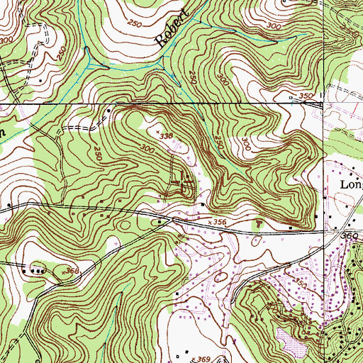 Topographic Map of Springbank Hills, SC