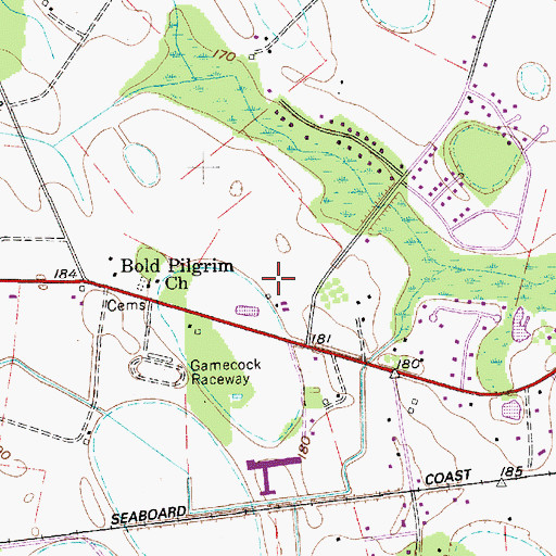 Topographic Map of Summer View, SC