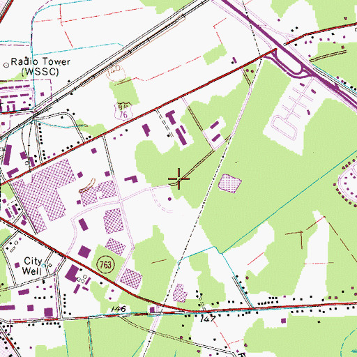 Topographic Map of Sumter Industrial Park, SC