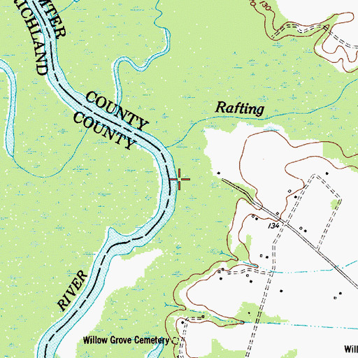 Topographic Map of Sumters Landing, SC
