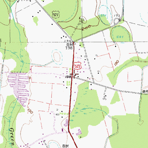 Topographic Map of Swinton, SC