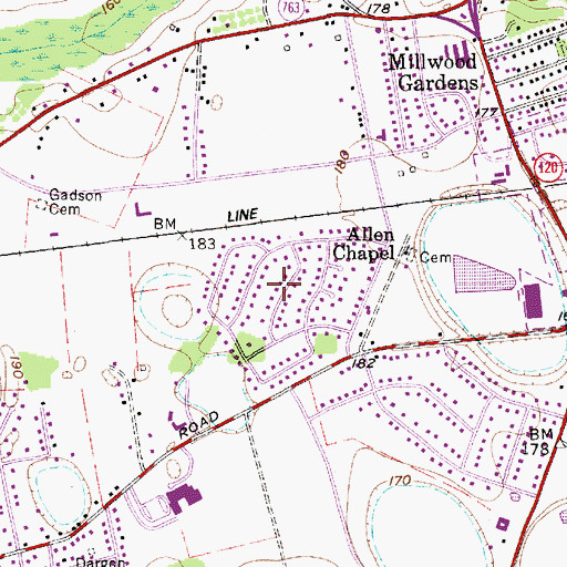 Topographic Map of The Village Subdivision, SC