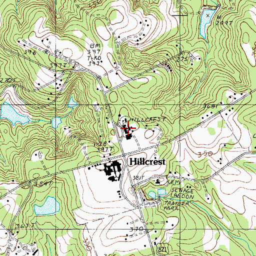 Topographic Map of Thomas Sumter Academy, SC