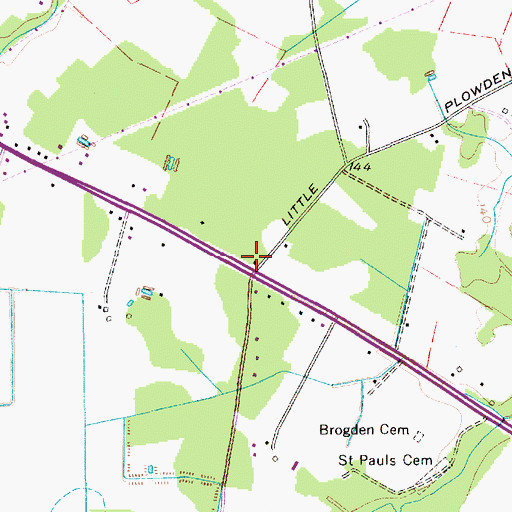 Topographic Map of Tram Road School (historical), SC