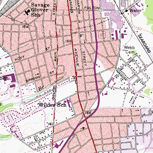 Topographic Map of Union Station African Methodist Episcopal Church, SC