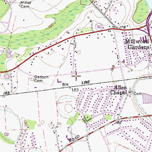Topographic Map of West Ridge, SC