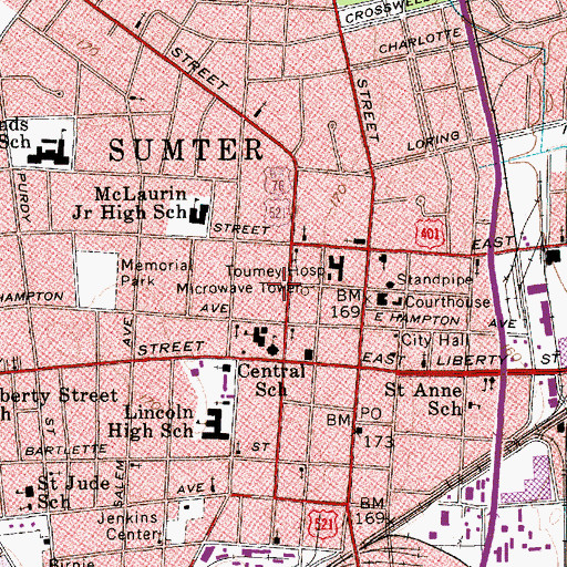 Topographic Map of Williams-Brice Museum, SC