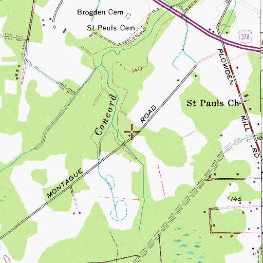 Topographic Map of Wolf Bay School (historical), SC