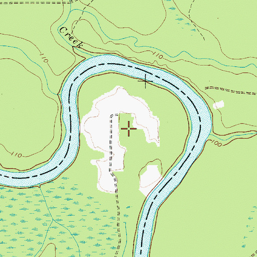 Topographic Map of Bell Hall Neck, SC