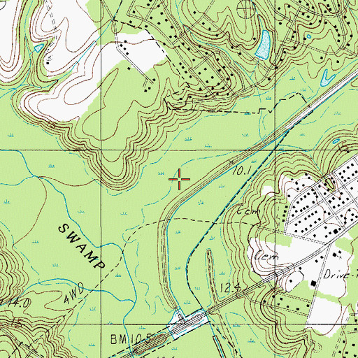 Topographic Map of Ireland Creek, SC