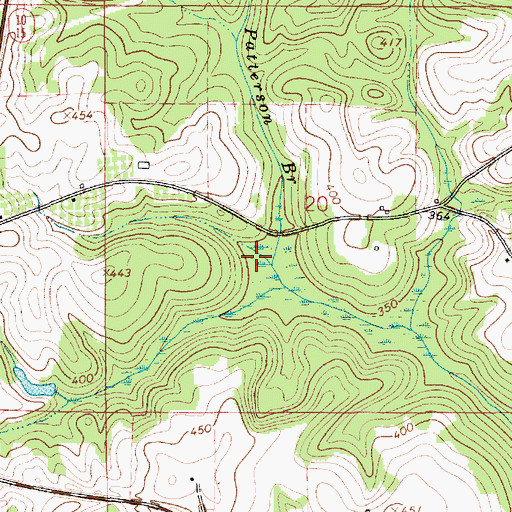 Topographic Map of Patterson Branch, AL