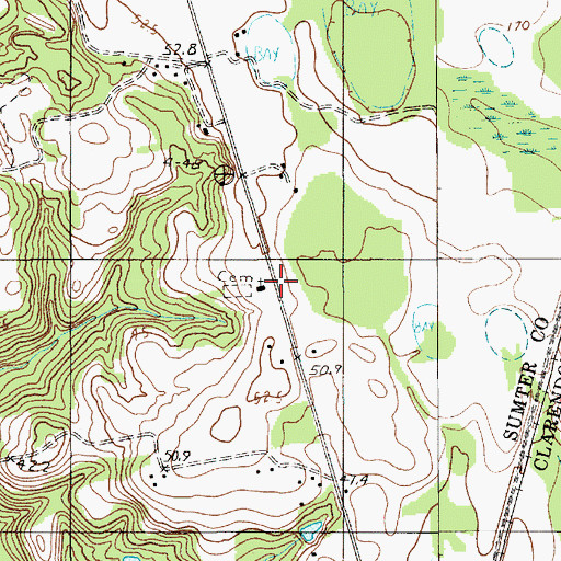 Topographic Map of Antioch Church, SC