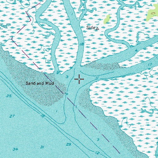 Topographic Map of Archers Creek, SC