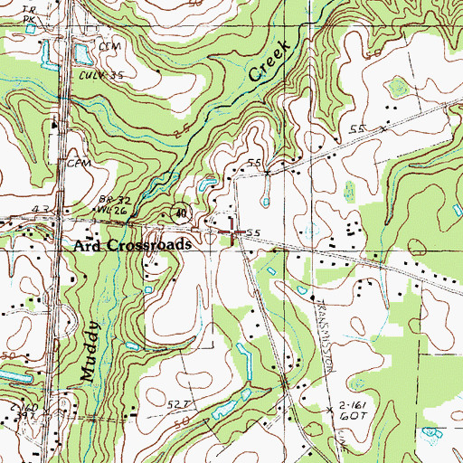 Topographic Map of Ard Crossroads, SC