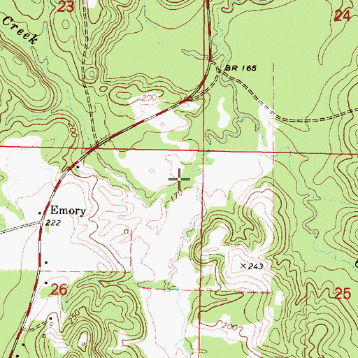 Topographic Map of Patton Creek, AL