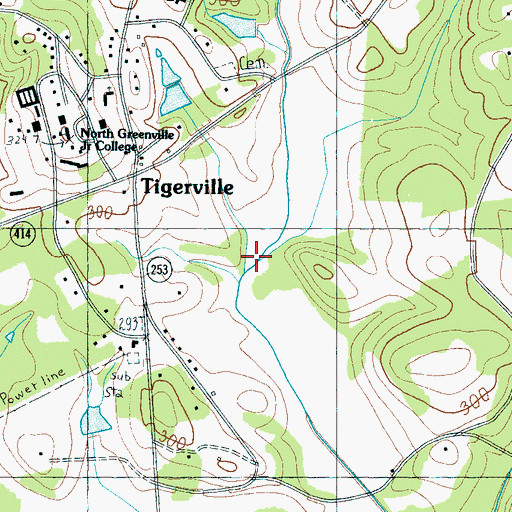 Topographic Map of Barton Creek, SC
