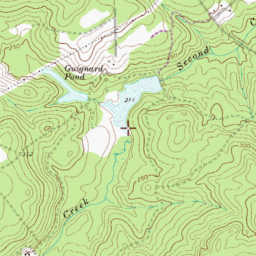 Topographic Map of Bear Creek, SC