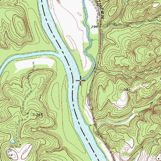 Topographic Map of Beaver Creek, SC
