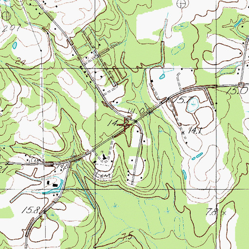 Topographic Map of Bedons School (historical), SC