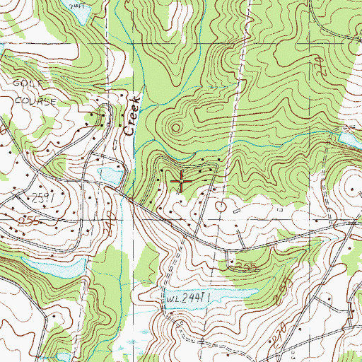 Topographic Map of Belle Terre Acres, SC