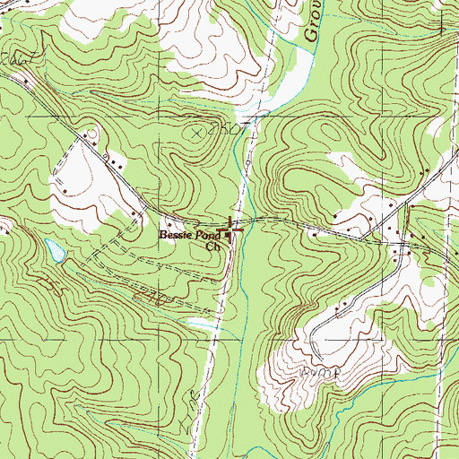 Topographic Map of Bessie Pond Church, SC