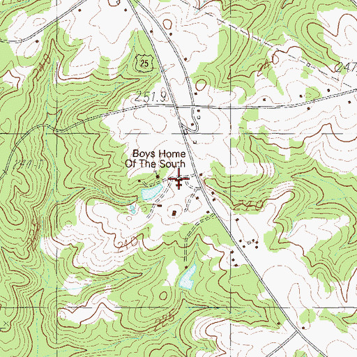 Topographic Map of Boys Home of the South, SC
