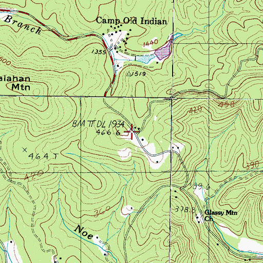 Topographic Map of Callahan School (historical), SC