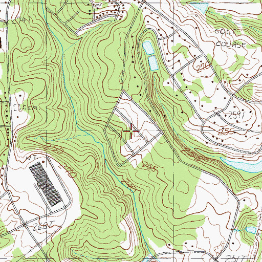 Topographic Map of Chesterfield Estates, SC