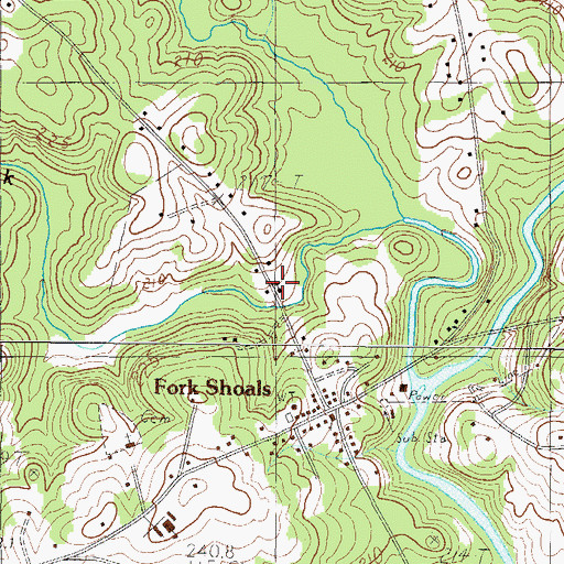 Topographic Map of Church of God, SC
