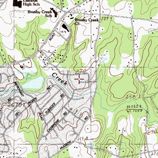 Topographic Map of Del Norte Estates, SC