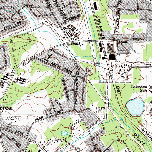 Topographic Map of Dellhaven, SC