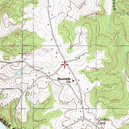 Topographic Map of Dry Oak School (historical), SC