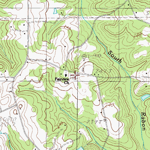 Topographic Map of Fairview Cemetery, SC