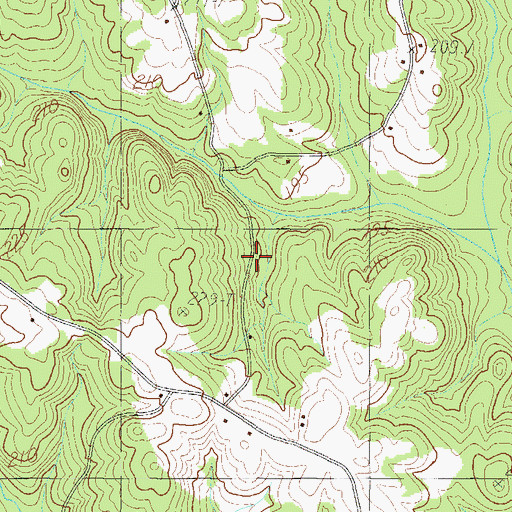 Topographic Map of Flat Rock School (historical), SC